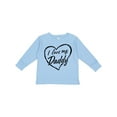 thumbnail image 1 of Inktastic I Love My Daddy in Black Chalk Heart Boys or Girls Long Sleeve Toddler T-Shirt, 1 of 5