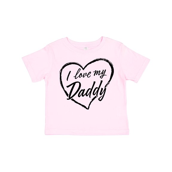 Inktastic I Love My Daddy in Black Chalk Heart Boys or Girls Toddler T-Shirt