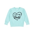 thumbnail image 1 of Inktastic I Love My Daddy in Black Chalk Heart Toddler Sweatshirt, 1 of 4
