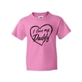 thumbnail image 1 of Inktastic I Love My Daddy in Black Chalk Heart Youth T-Shirt, 1 of 5