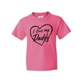 thumbnail image 1 of Inktastic I Love My Daddy in Black Chalk Heart Youth T-Shirt, 1 of 5