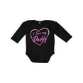 thumbnail image 1 of Inktastic I Love My Daddy in Pink Chalk Heart Boys or Girls Long Sleeve Baby Bodysuit, 1 of 5
