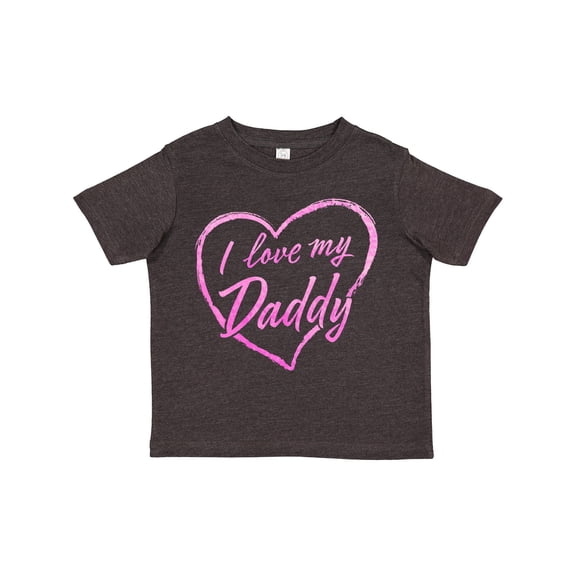 Inktastic I Love My Daddy in Pink Chalk Heart Boys or Girls Toddler T-Shirt