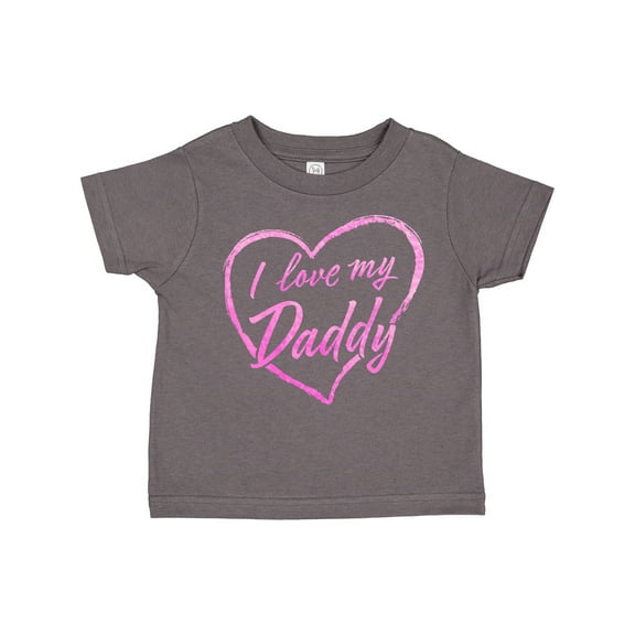 Inktastic I Love My Daddy in Pink Chalk Heart Boys or Girls Toddler T-Shirt