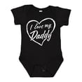 thumbnail image 1 of Inktastic I Love My Daddy in White Chalk Heart Boys or Girls Baby Bodysuit, 1 of 5