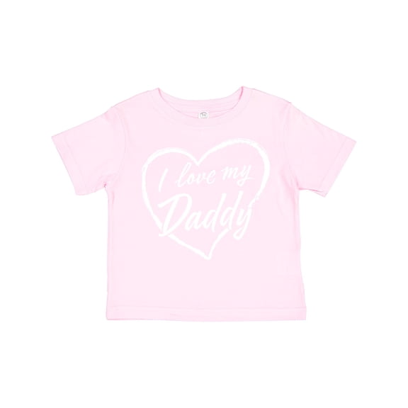 Inktastic I Love My Daddy in White Chalk Heart Boys or Girls Toddler T-Shirt