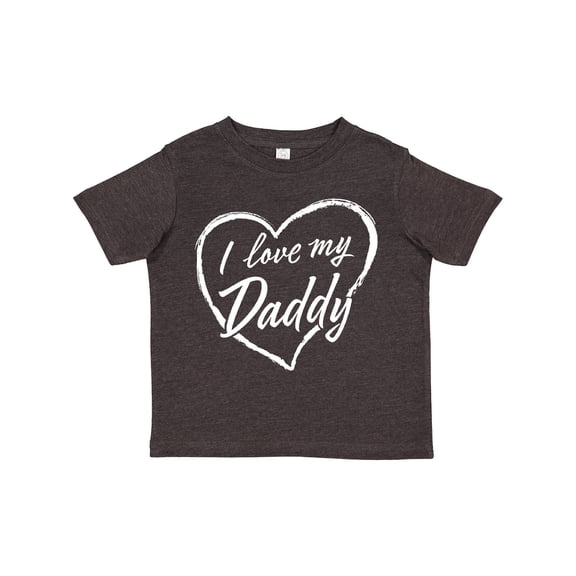 Inktastic I Love My Daddy in White Chalk Heart Boys or Girls Toddler T-Shirt