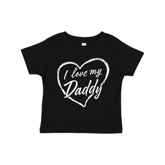 Inktastic I Love My Daddy in White Chalk Heart Boys or Girls Toddler T-Shirt