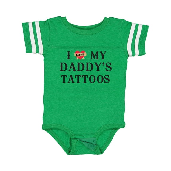 Inktastic I Love My Daddy's Tattoos Boys or Girls Baby Bodysuit