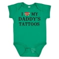 thumbnail image 1 of Inktastic I Love My Daddy's Tattoos Boys or Girls Baby Bodysuit, 1 of 5