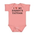 thumbnail image 1 of Inktastic I Love My Daddy's Tattoos Boys or Girls Baby Bodysuit, 1 of 5