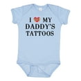 thumbnail image 1 of Inktastic I Love My Daddy's Tattoos Boys or Girls Baby Bodysuit, 1 of 5