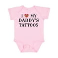 thumbnail image 1 of Inktastic I Love My Daddy's Tattoos Boys or Girls Baby Bodysuit, 1 of 5