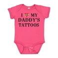 thumbnail image 1 of Inktastic I Love My Daddy's Tattoos Boys or Girls Baby Bodysuit, 1 of 5