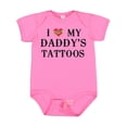 thumbnail image 1 of Inktastic I Love My Daddy's Tattoos Boys or Girls Baby Bodysuit, 1 of 5