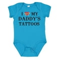 thumbnail image 1 of Inktastic I Love My Daddy's Tattoos Boys or Girls Baby Bodysuit, 1 of 5