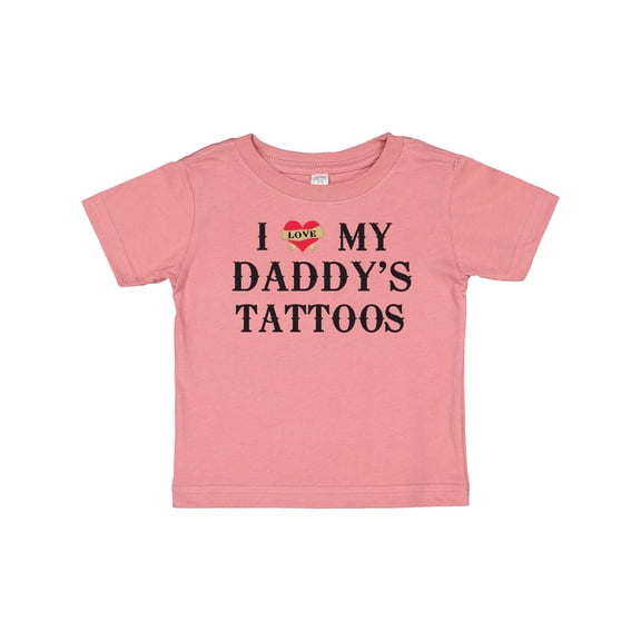 Inktastic I Love My Daddy's Tattoos Boys or Girls Baby T-Shirt