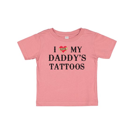 Inktastic I Love My Daddy's Tattoos Boys or Girls Baby T-Shirt