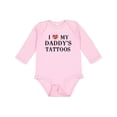 thumbnail image 1 of Inktastic I Love My Daddy's Tattoos Boys or Girls Long Sleeve Baby Bodysuit, 1 of 5