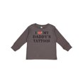 thumbnail image 1 of Inktastic I Love My Daddy's Tattoos Boys or Girls Long Sleeve Toddler T-Shirt, 1 of 5