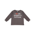 thumbnail image 1 of Inktastic I Love My Daddy's Tattoos Boys or Girls Long Sleeve Toddler T-Shirt, 1 of 5