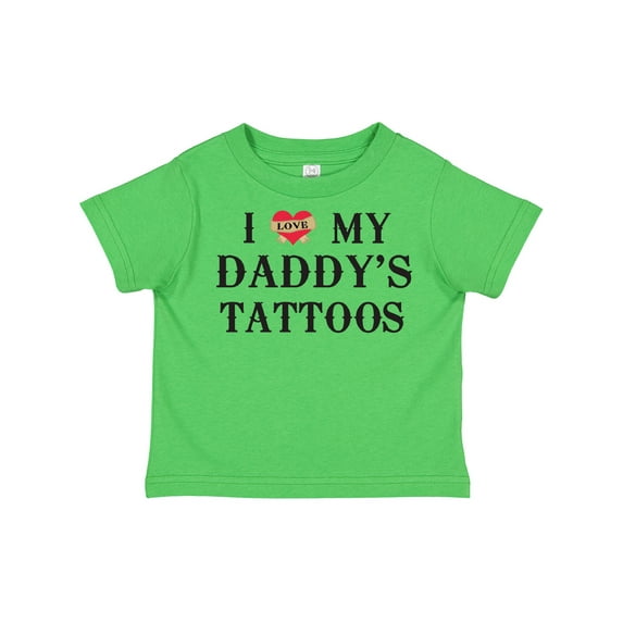 Inktastic I Love My Daddy's Tattoos Boys or Girls Toddler T-Shirt