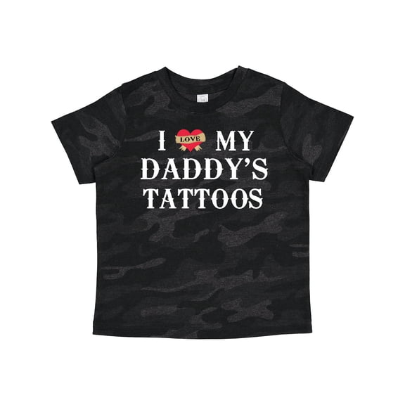 Inktastic I Love My Daddy's Tattoos Boys or Girls Toddler T-Shirt
