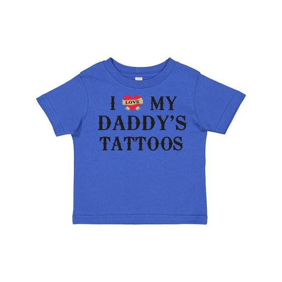 Inktastic I Love My Daddy's Tattoos Boys or Girls Toddler T-Shirt