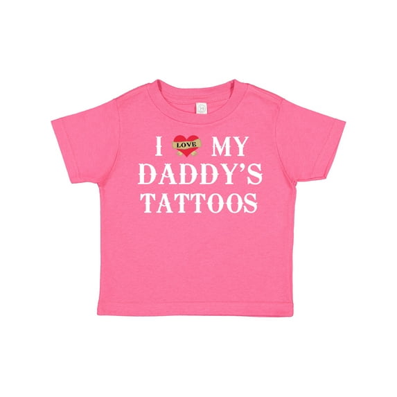 Inktastic I Love My Daddy's Tattoos Boys or Girls Toddler T-Shirt