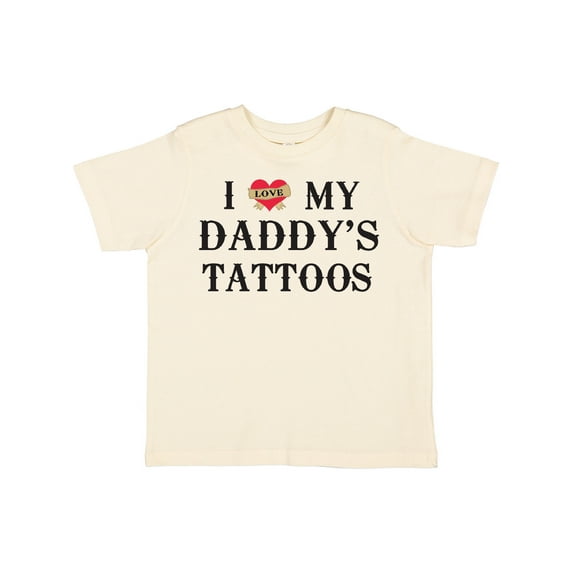 Inktastic I Love My Daddy's Tattoos Boys or Girls Toddler T-Shirt