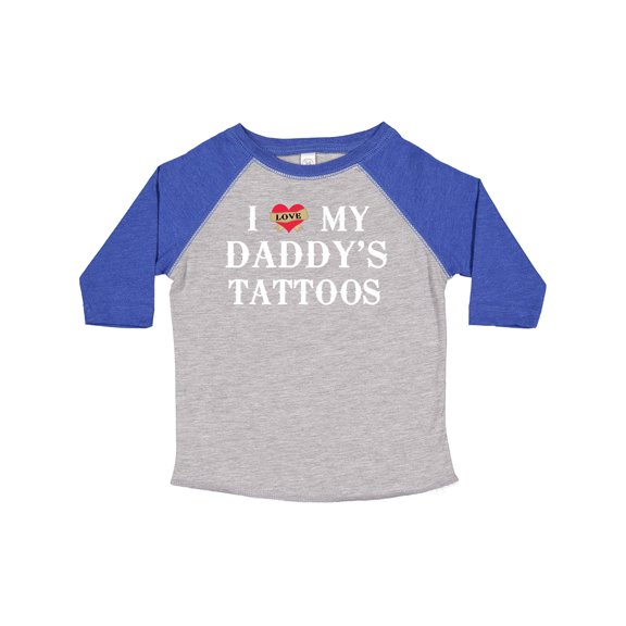 Inktastic I Love My Daddy's Tattoos Boys or Girls Toddler T-Shirt
