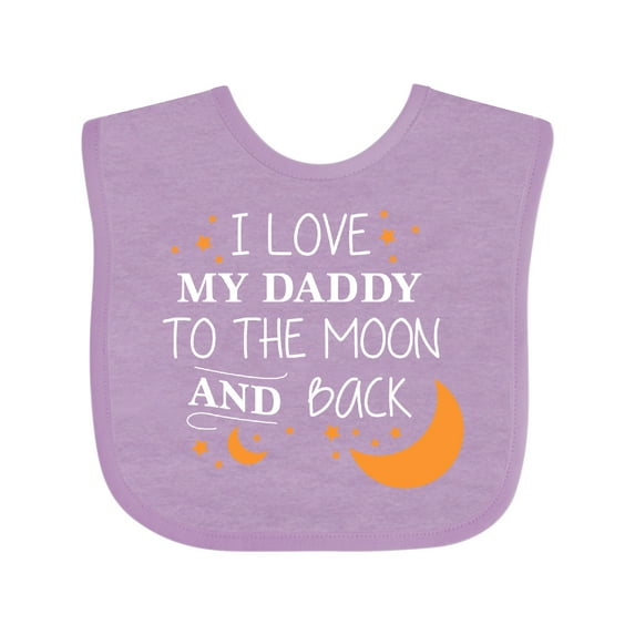 Inktastic I Love My Daddy to the Moon and Back Boys or Girls Baby Bib