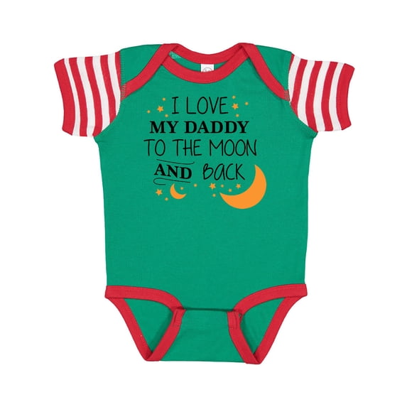 Inktastic I Love My Daddy to the Moon and Back Boys or Girls Baby Bodysuit
