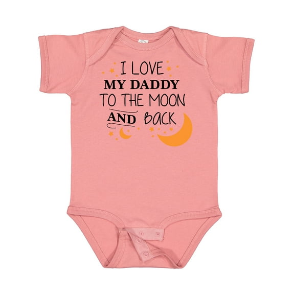 Inktastic I Love My Daddy to the Moon and Back Boys or Girls Baby Bodysuit