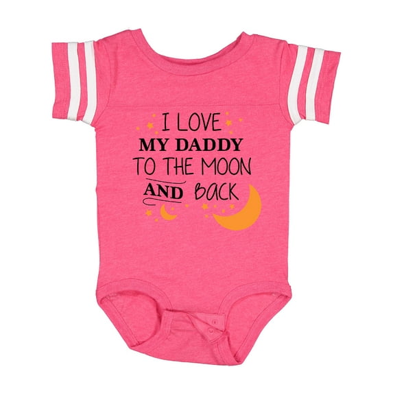 Inktastic I Love My Daddy to the Moon and Back Boys or Girls Baby Bodysuit