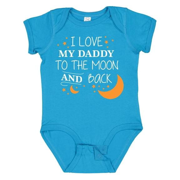 Inktastic I Love My Daddy to the Moon and Back Boys or Girls Baby Bodysuit