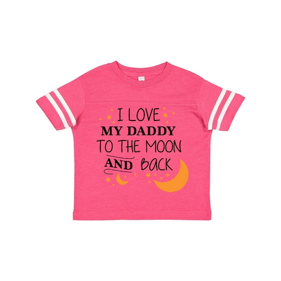 Inktastic I Love My Daddy to the Moon and Back Boys or Girls Toddler T-Shirt