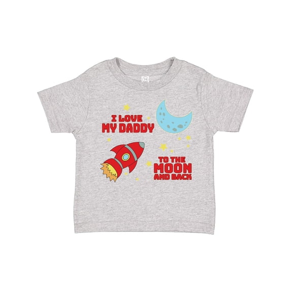Inktastic I Love My Daddy to the Moon and Back Boys or Girls Toddler T-Shirt