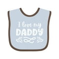 thumbnail image 1 of Inktastic I Love My Daddy with Hearts Boys or Girls Baby Bib, 1 of 4
