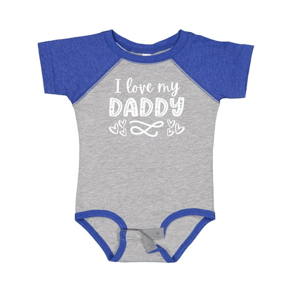Inktastic I Love My Daddy with Hearts Boys or Girls Baby Bodysuit