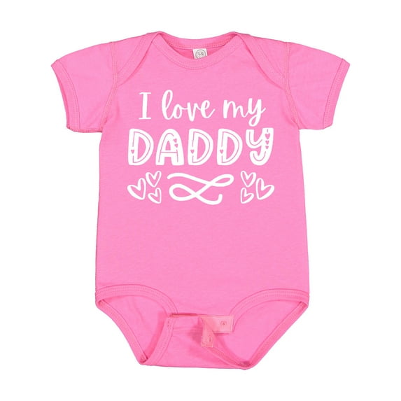 Inktastic I Love My Daddy with Hearts Boys or Girls Baby Bodysuit