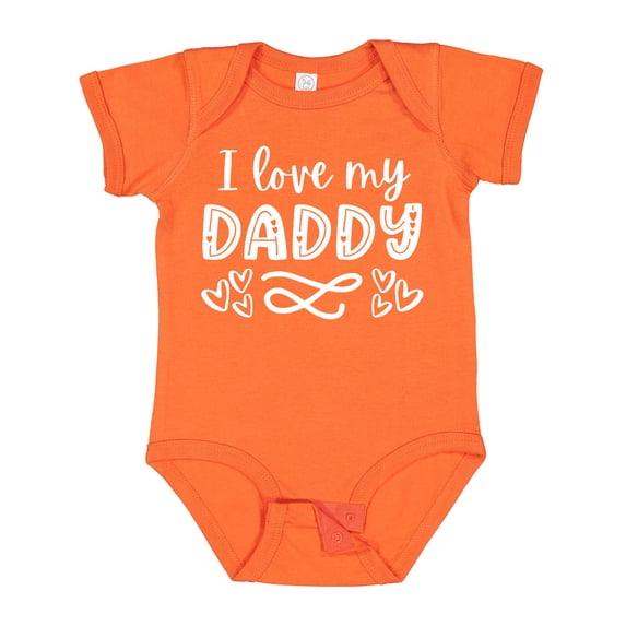 Inktastic I Love My Daddy with Hearts Boys or Girls Baby Bodysuit
