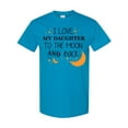 thumbnail image 1 of Inktastic I Love My Daughter to the Moon and Back T-Shirt, 1 of 5
