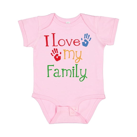 Inktastic I Love My Family Boys or Girls Baby Bodysuit