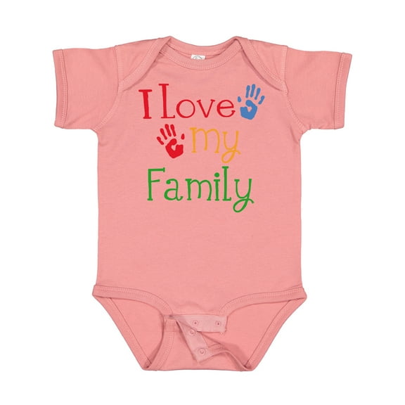 Inktastic I Love My Family Boys or Girls Baby Bodysuit