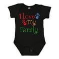 thumbnail image 1 of Inktastic I Love My Family Boys or Girls Baby Bodysuit, 1 of 5