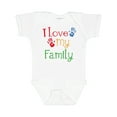 thumbnail image 1 of Inktastic I Love My Family Boys or Girls Baby Bodysuit, 1 of 5