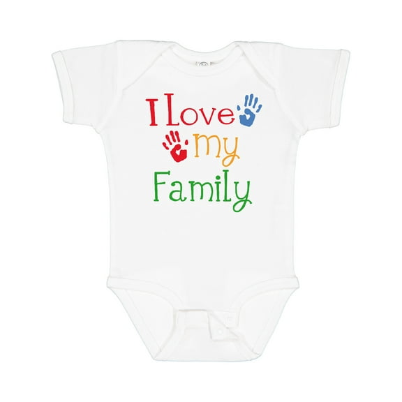Inktastic I Love My Family Boys or Girls Baby Bodysuit