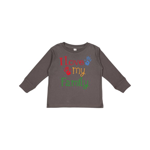 Inktastic I Love My Family Boys or Girls Long Sleeve Toddler T-Shirt