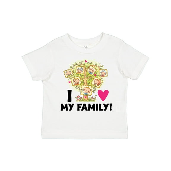 Inktastic I Love My Family Kids Family Tree Boys or Girls Toddler T-Shirt